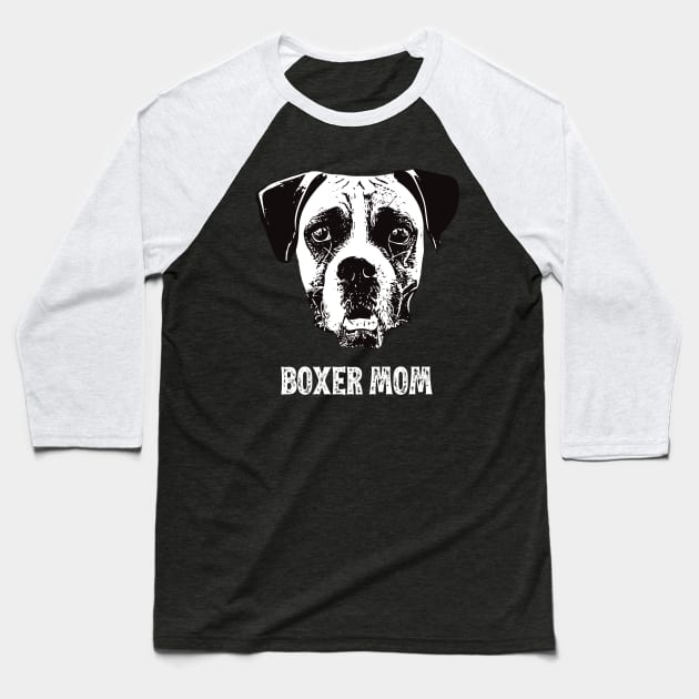 Boxer Mom Boxer Design Baseball T-Shirt by DoggyStyles